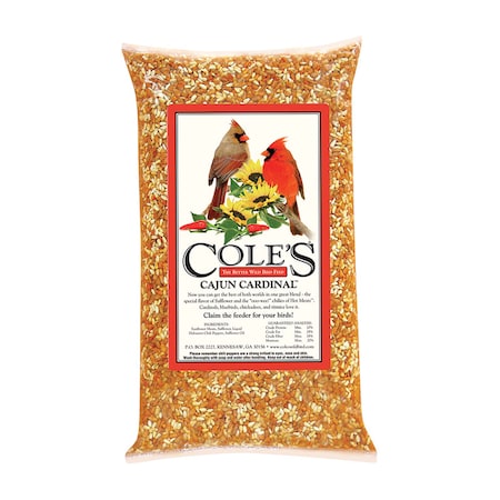 Coles Cole's Cajun Cardinal Assorted Species Sunflower Meats Wild Bird Food 20 lb CB20